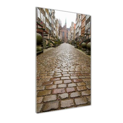 Verticale glasfoto Gdansk, Polen