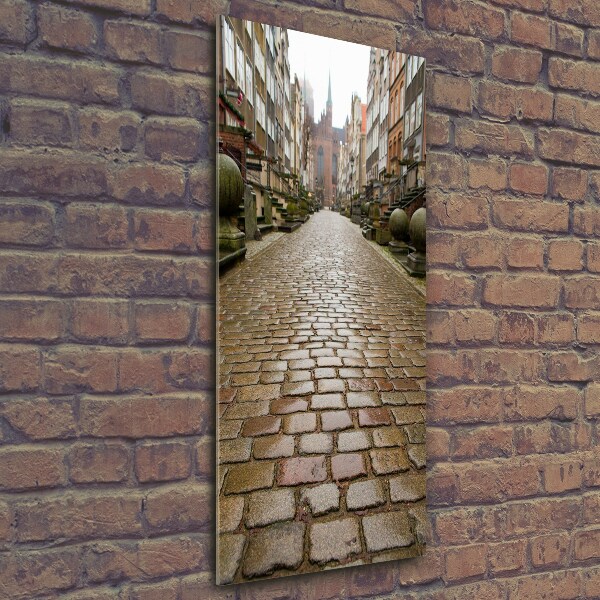 Verticale glasfoto Gdansk, Polen
