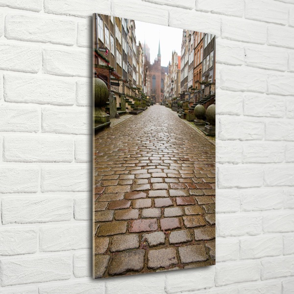 Verticale glasfoto Gdansk, Polen
