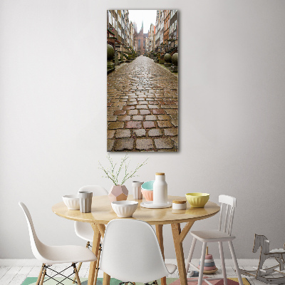 Verticale glasfoto Gdansk, Polen