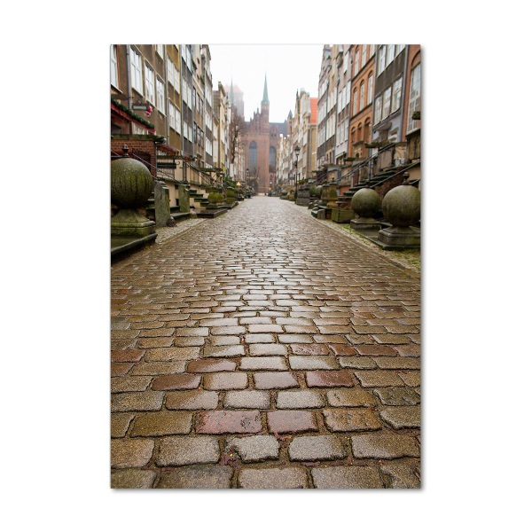 Verticale glasfoto Gdansk, Polen