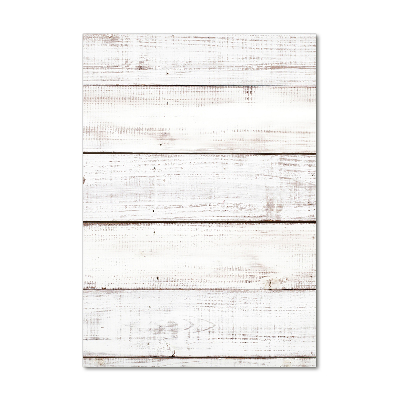 Verticale glasfoto Houten muur