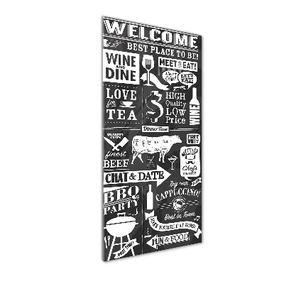 Verticale glasfoto Restaurant