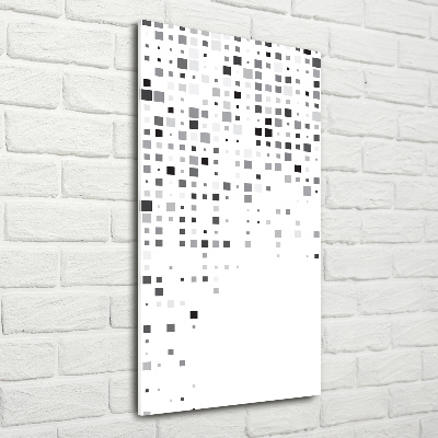 Verticale foto op glas Abstracte vierkanten
