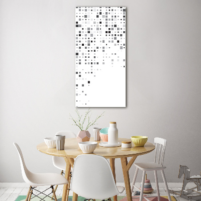 Verticale foto op glas Abstracte vierkanten