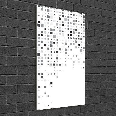 Verticale foto op glas Abstracte vierkanten