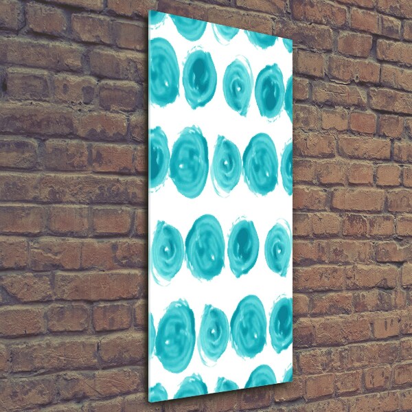 Verticale foto op glas Stippen