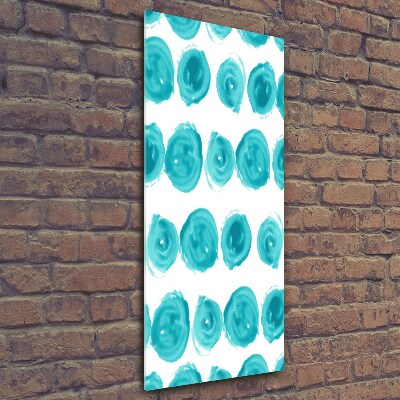 Verticale foto op glas Stippen