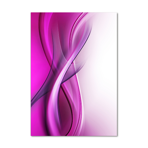 Verticaal glasschilderij Golven op de achtergrond