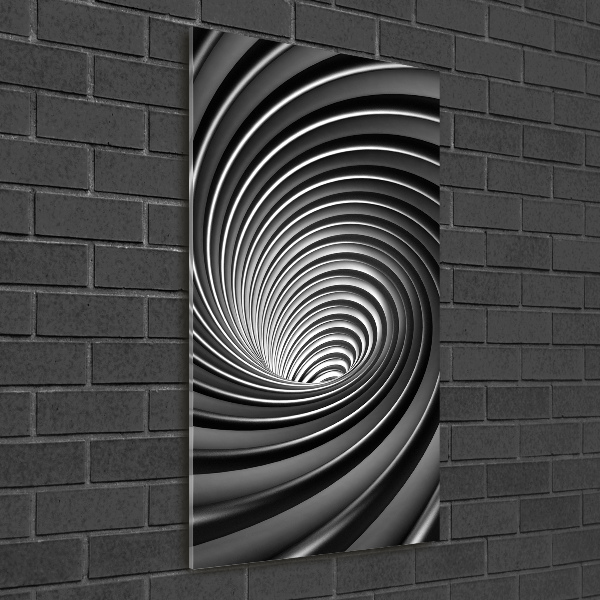 Verticale foto op glas Abstracte wervel