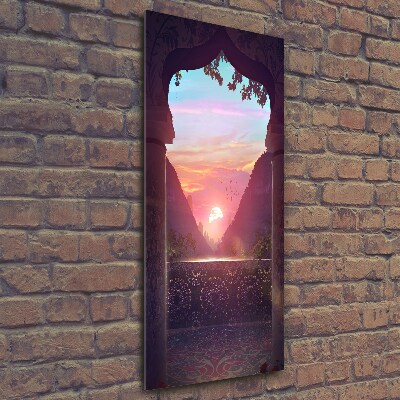 Verticale glasfoto Oosterse architectuur