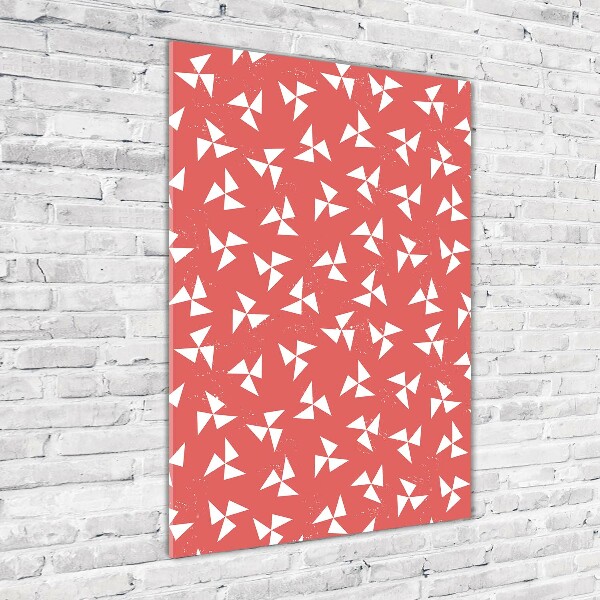 Verticaal glasschilderij Geometrische achtergrond