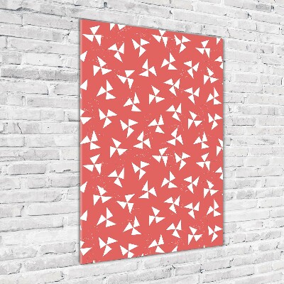 Verticaal glasschilderij Geometrische achtergrond