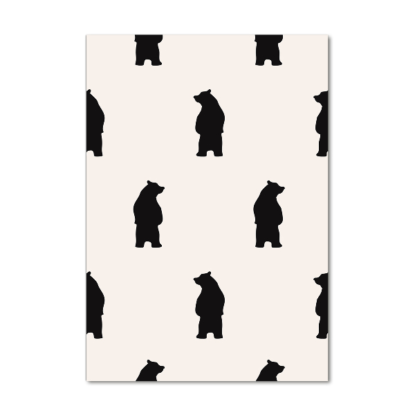 Verticale glasfoto Kleine beertjes