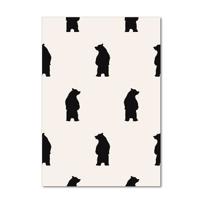 Verticale glasfoto Kleine beertjes