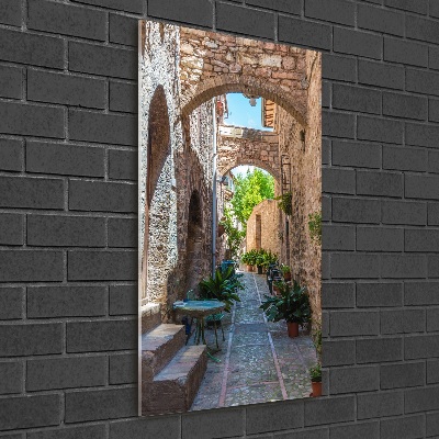 Verticale foto op glas Italiaanse straten