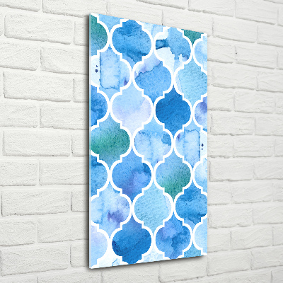 Verticaal glasschilderij Marokkaanse achtergrond