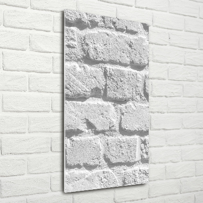 Verticale glasfoto Bakstenen muur