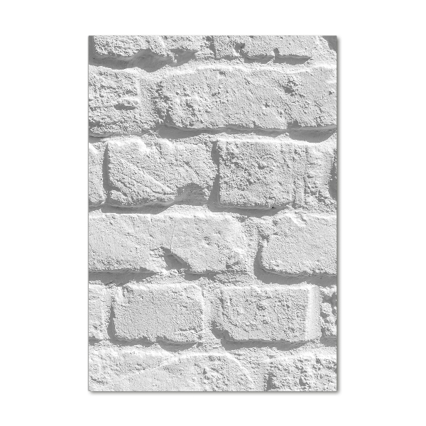 Verticale glasfoto Bakstenen muur