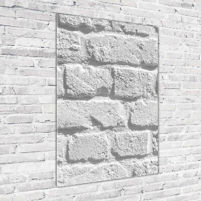 Verticale glasfoto Bakstenen muur