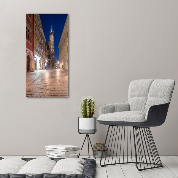 Verticaal glasschilderij Krakau, Polen