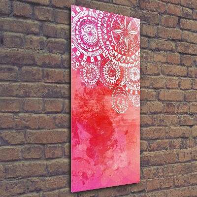 Verticaal glasschilderij Ornamenten