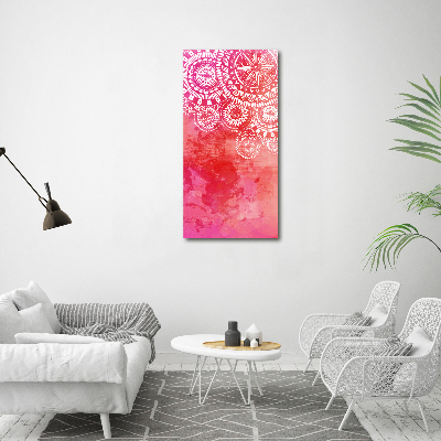 Verticaal glasschilderij Ornamenten