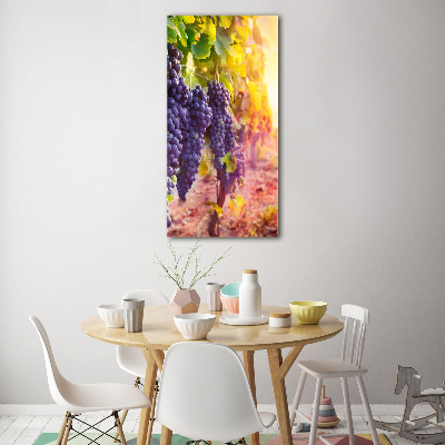 Verticale glasfoto Wijngaard