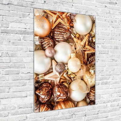Verticale foto op glas Kerstversieringen