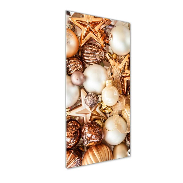 Verticale foto op glas Kerstversieringen