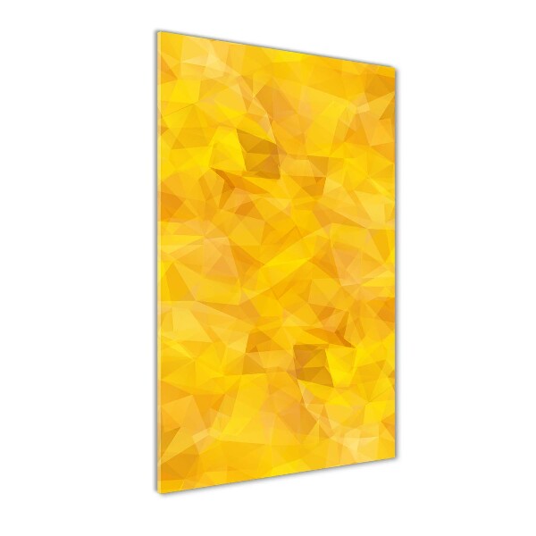 Verticale glasfoto Abstracte driehoeken