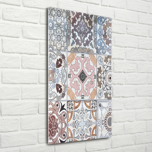 Verticale glasfoto Keramische tegels