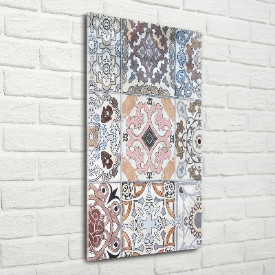 Verticale glasfoto Keramische tegels