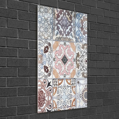 Verticale glasfoto Keramische tegels