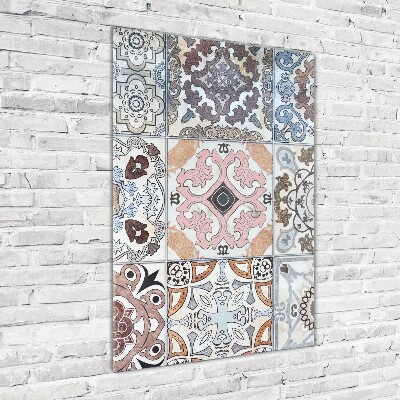 Verticale glasfoto Keramische tegels
