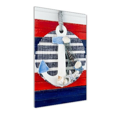 Verticale foto op glas Anker