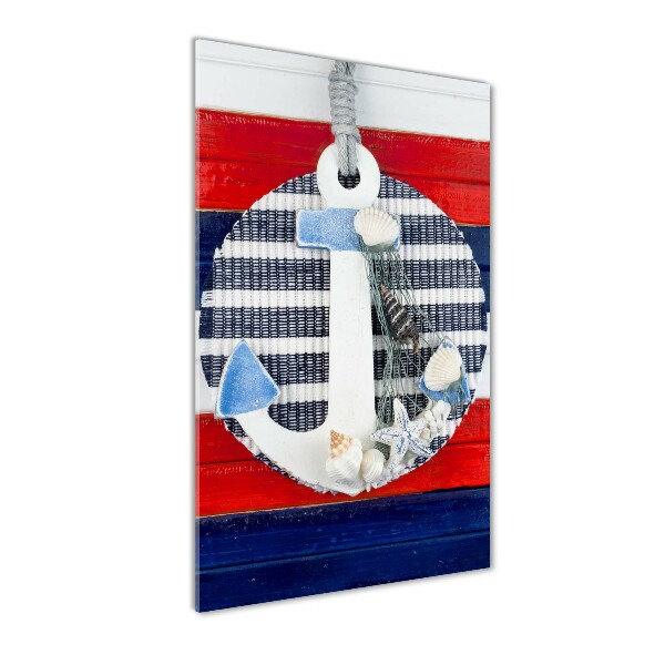 Verticale foto op glas Anker