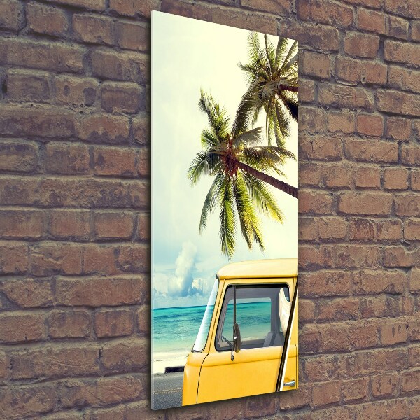 Verticale glasfoto Tijd om te surfen