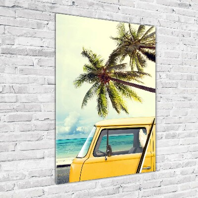 Verticale glasfoto Tijd om te surfen