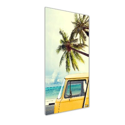 Verticale glasfoto Tijd om te surfen