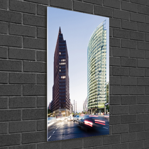 Verticale glasfoto Wolkenkrabbers