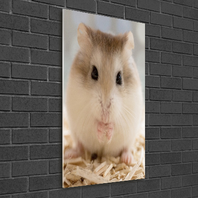 Verticale foto op glas Hamster