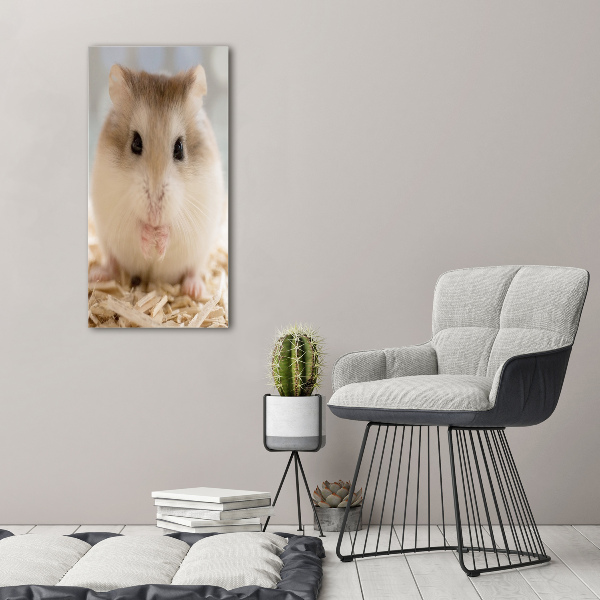 Verticale foto op glas Hamster