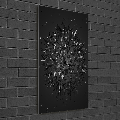 Verticale glasfoto 3D-abstractie