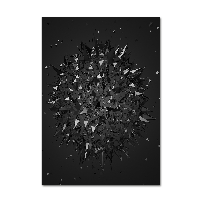 Verticale glasfoto 3D-abstractie