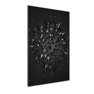 Verticale glasfoto 3D-abstractie