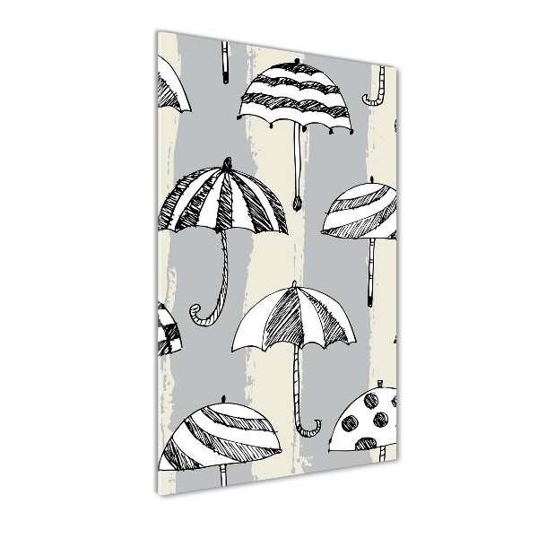 Verticale foto op glas Paraplu's