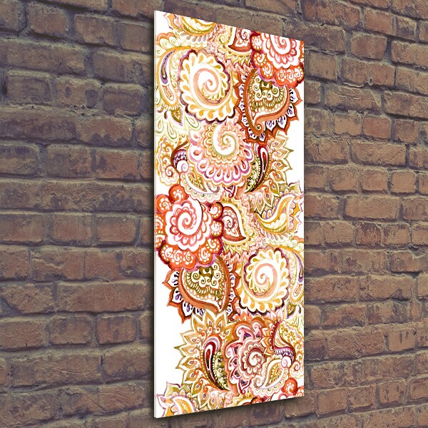 Verticale foto op glas Ornamenten