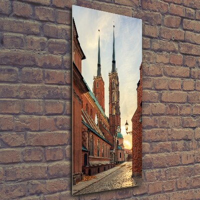 Verticale glasfoto Wrocław, Polen