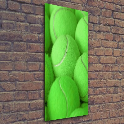 Verticale glasfoto Tennisballen